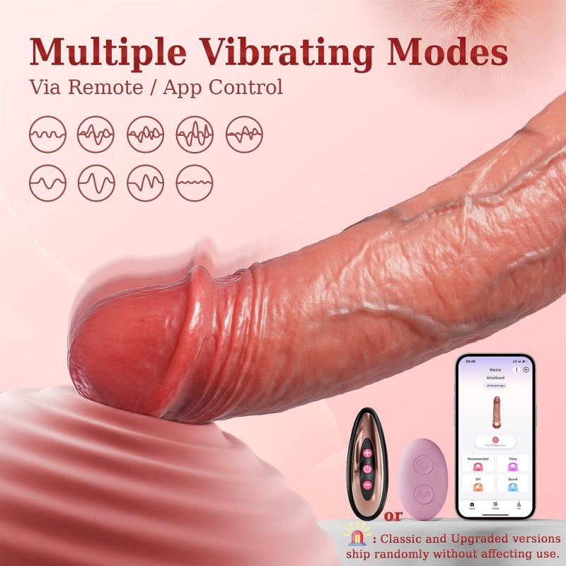 5-in-1 Penis Sleeve Cock Sleeve Vibrator – Realistic Vibrating Male Sex Toy with Smart App & Elastic Extender